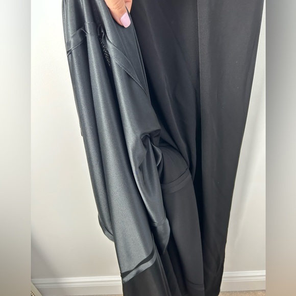 NWT H by Halston Vintage Black Maxi Lined Formal Dress with Rhinestone Strap 8 - Picture 5 of 15